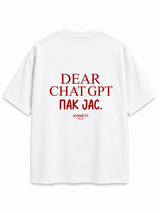 Oversized Unisex Маица „DEAR CHATGPT. ПАК ЈАС.“ | ICONIC77